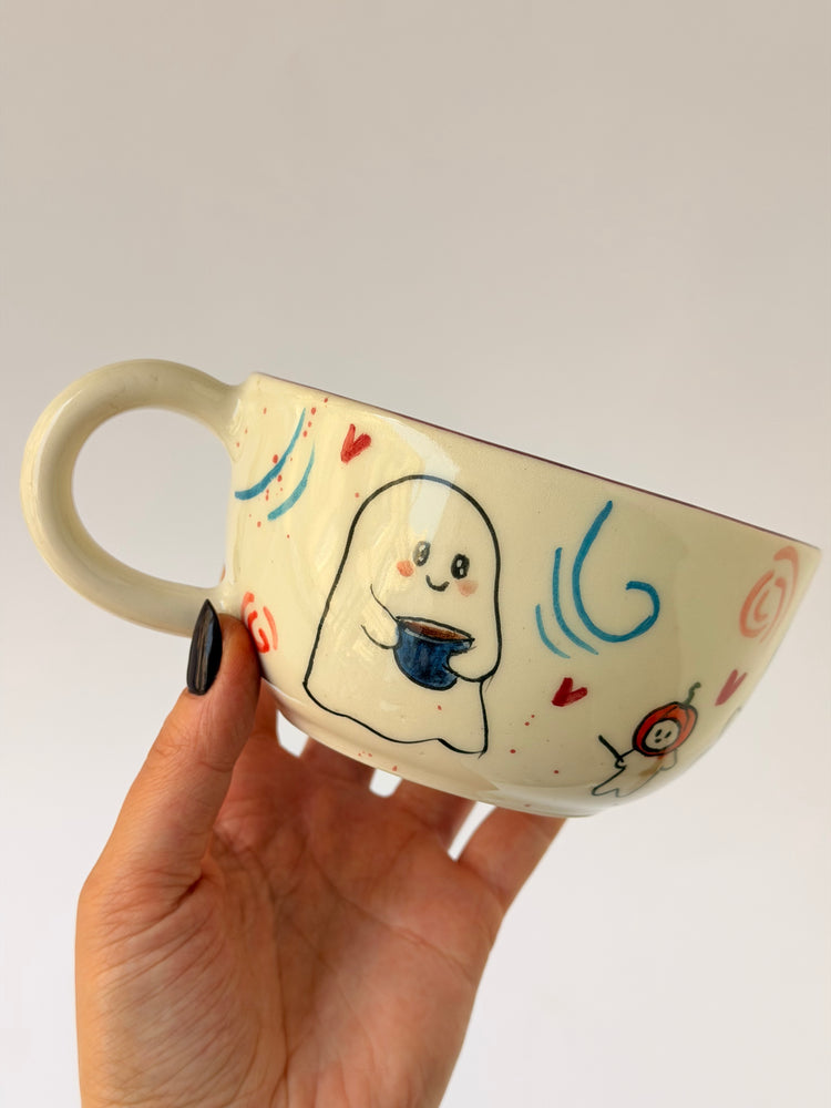 Ghost handmade ceramic mug