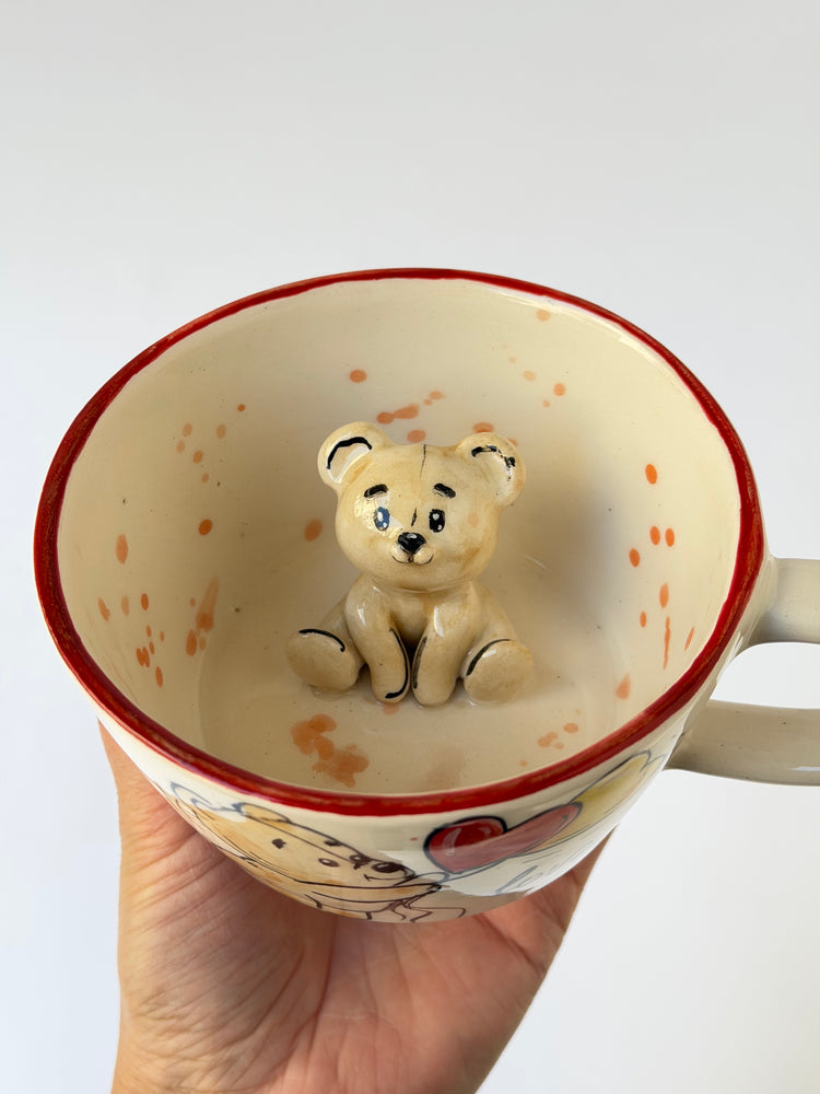 Teddy handmade ceramic mug