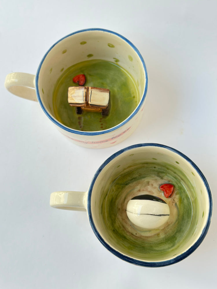 Couple handmade ceramic mugs