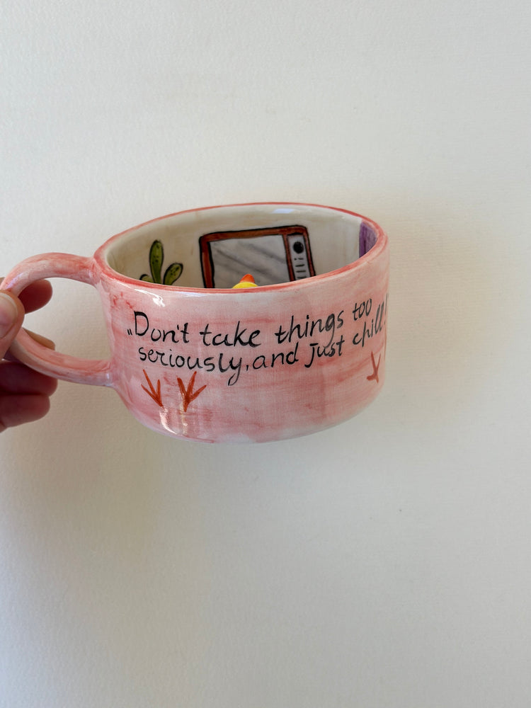 Duck handmade mug