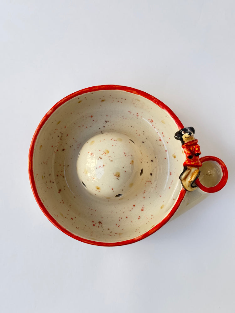 Dachshund dog handmade fruit washing bowl