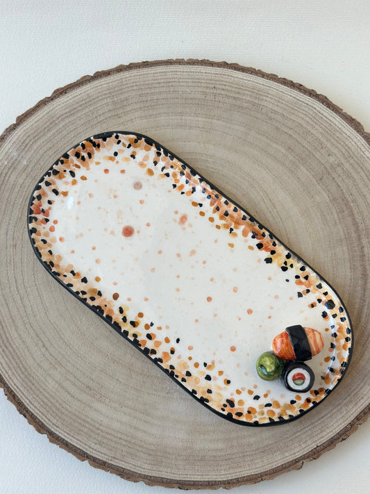 Sushi handmade cup and plate