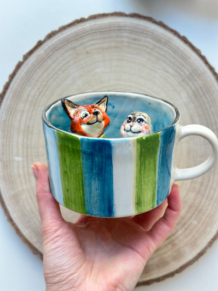 Nick and Judy handmade mug