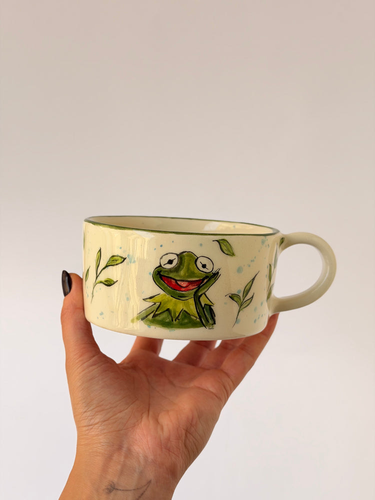 Frog handmade ceramic mug