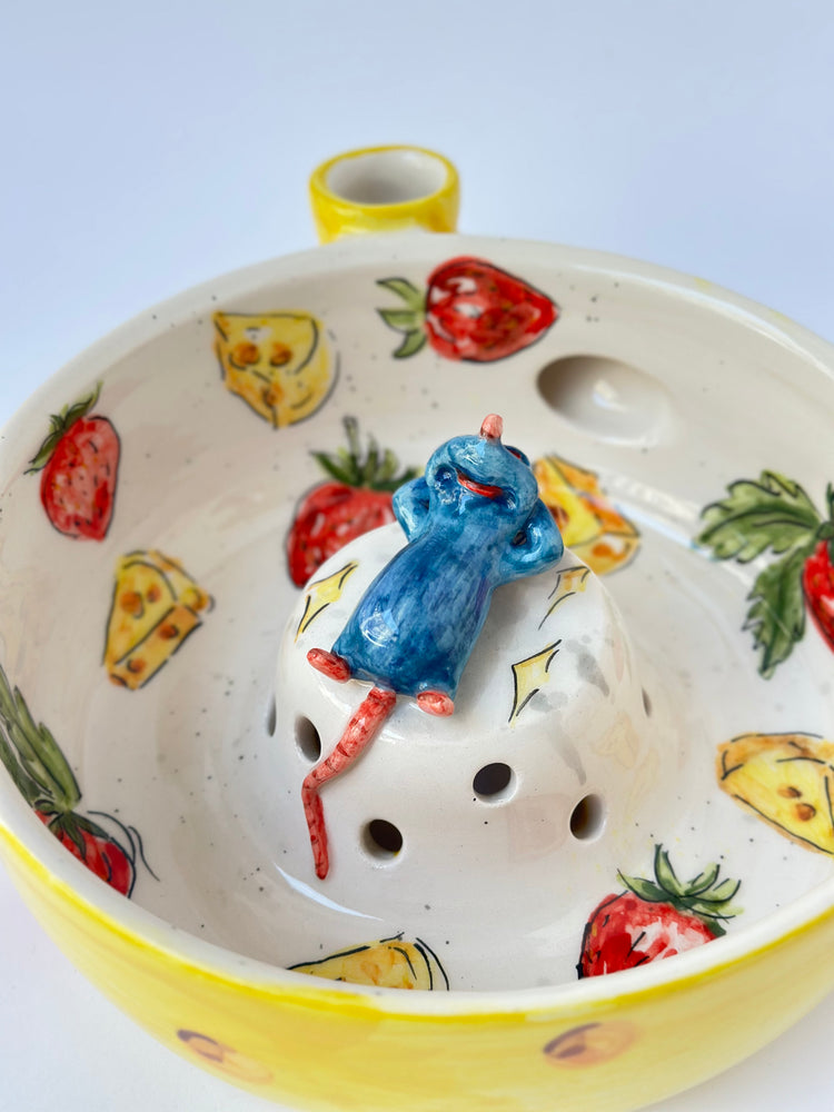 Little Chef handmade ceramic fruit washing bowl