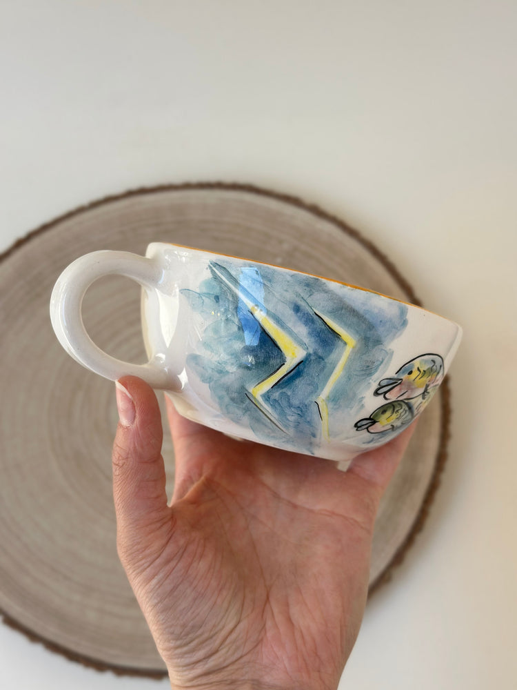 Dragon handmade ceramic mug