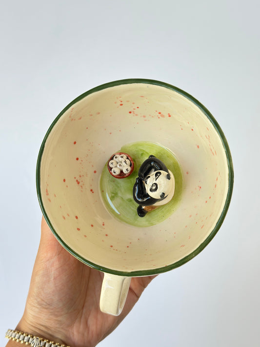 Panda handmade ceramic mug