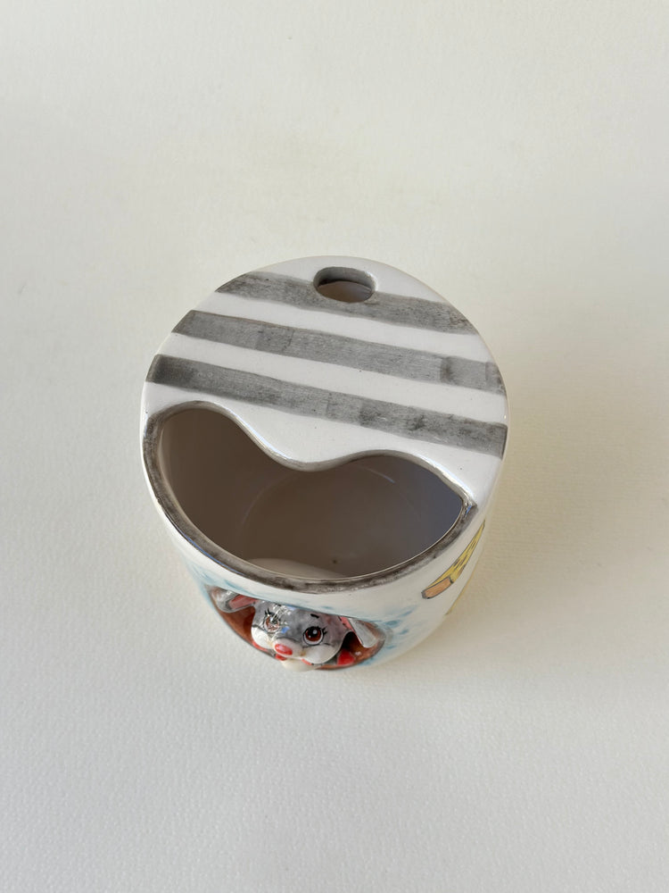 Handmade Mouse takeaway mug