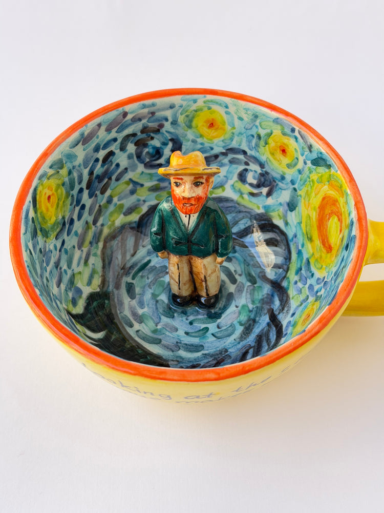 Handmade ceramic vincent mug