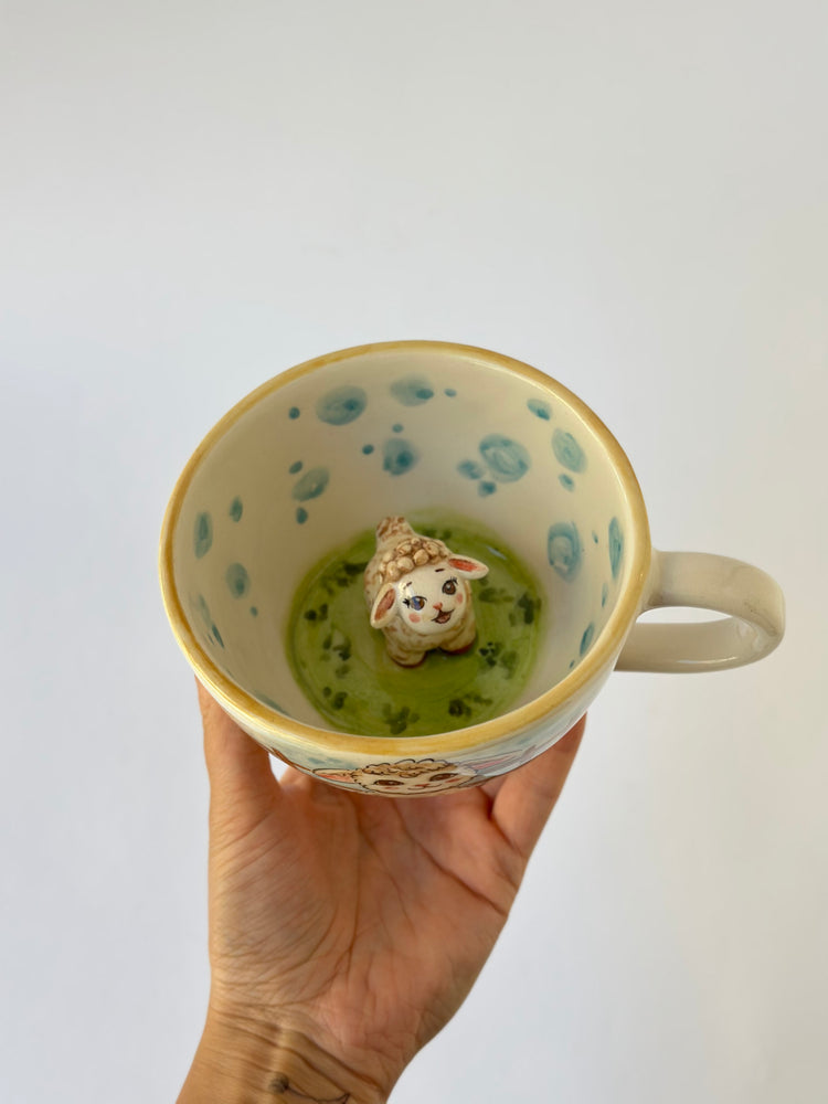 Sheep handmade ceramic mug