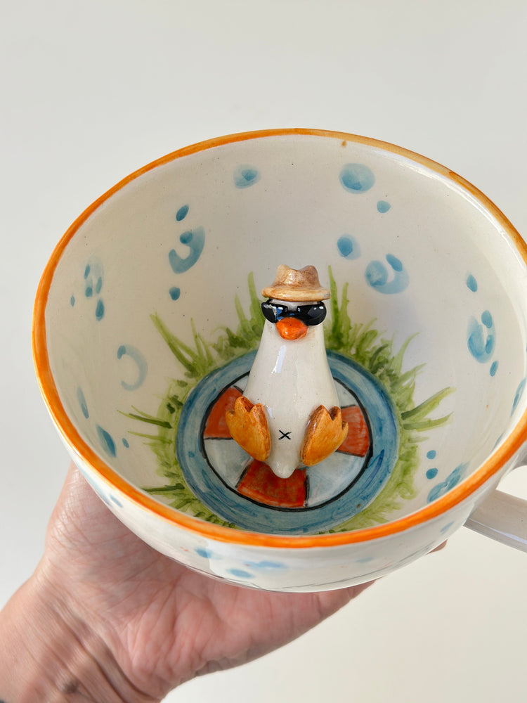 Duck handmade mug