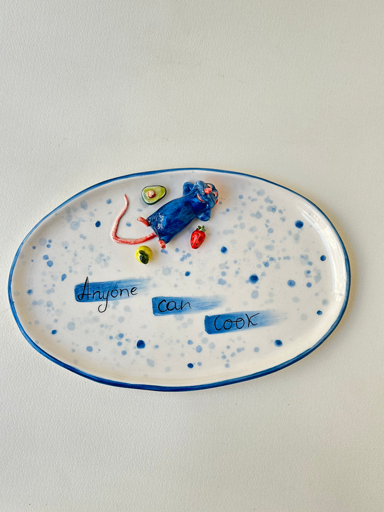 Little Chef handmade plate 25x16 sm