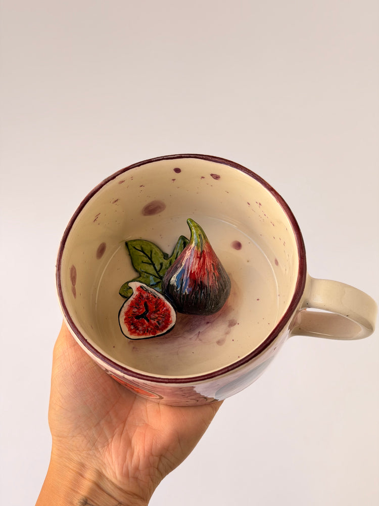 Fig handmade ceramic mug