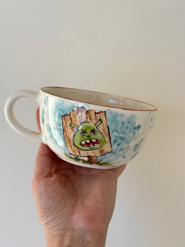 Shrek handmade mug