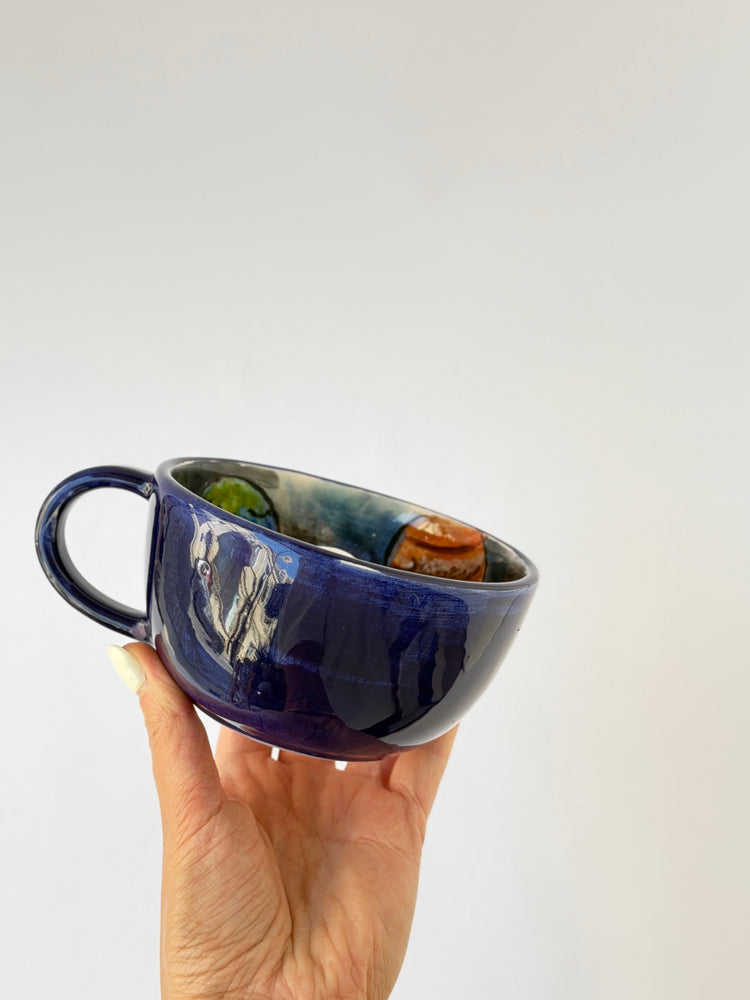 Astronaut handmade ceramic mug