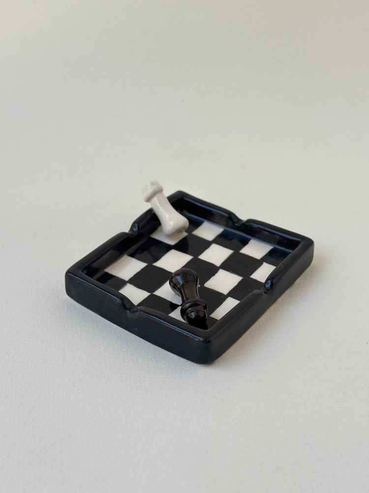 Chess Ceramic handmade ashtray