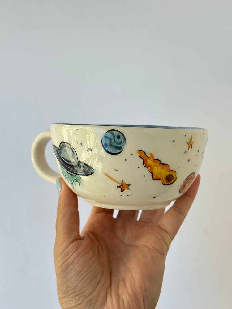 Astronaut handmade ceramic mug