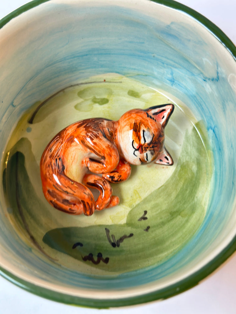 Cat handmade mug
