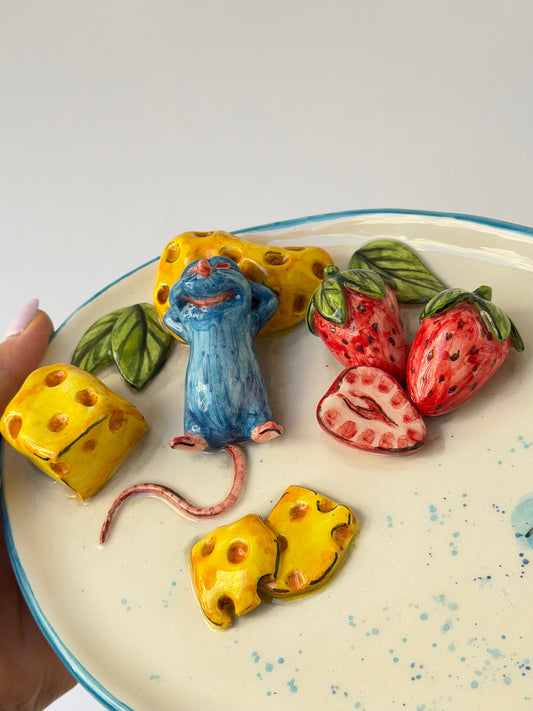 Little Chef handmade ceramic plate