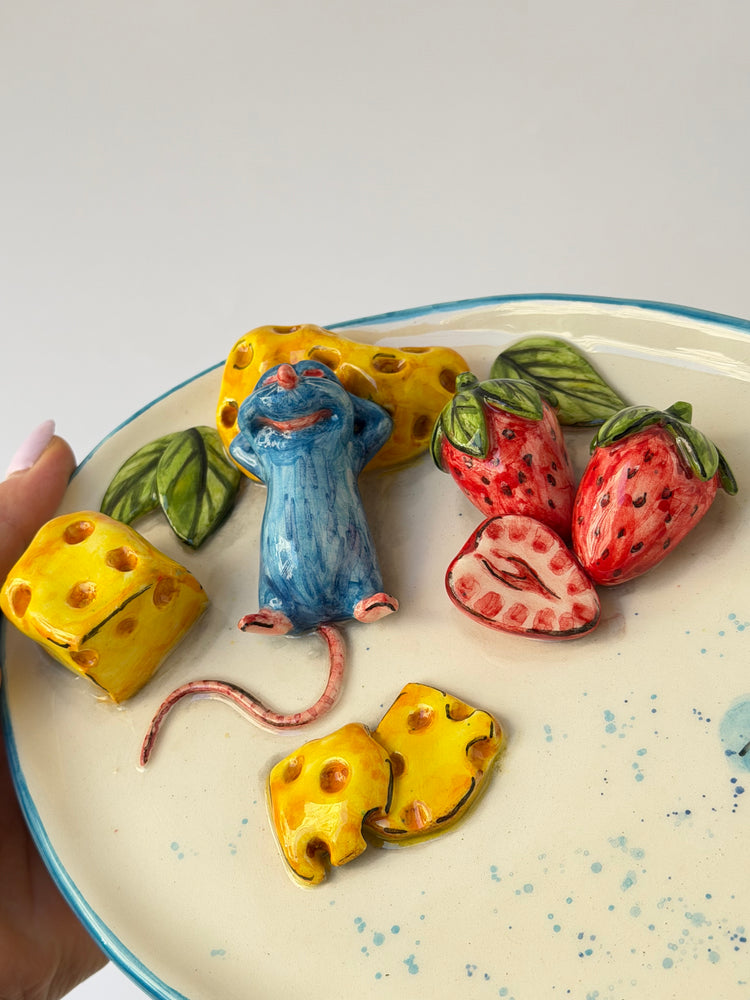 Little Chef handmade ceramic plate