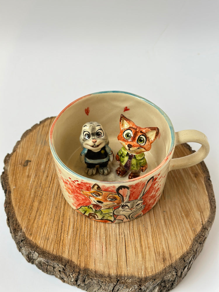 Nick and Judy handmade mug