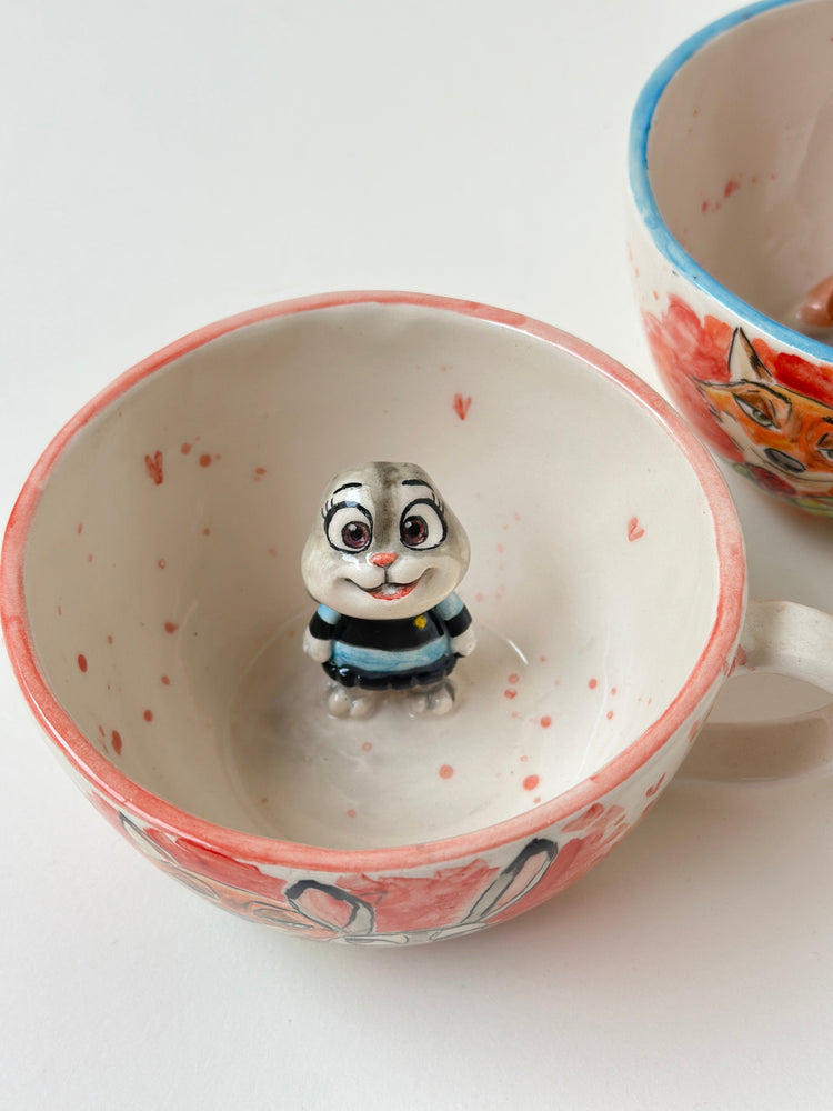 Nick and Judy handmade mugs