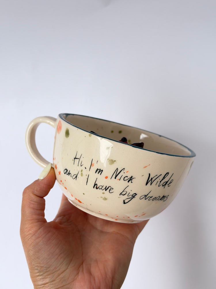 Fox handmade ceramic mug