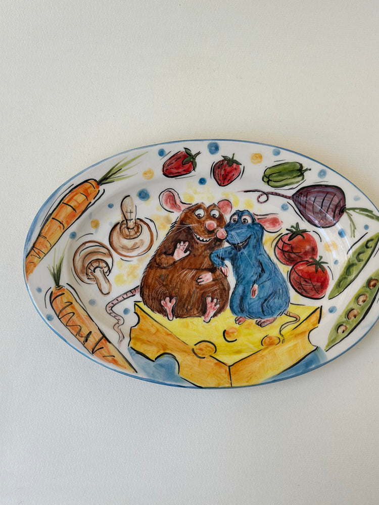 Little chef and Emily handmade plate