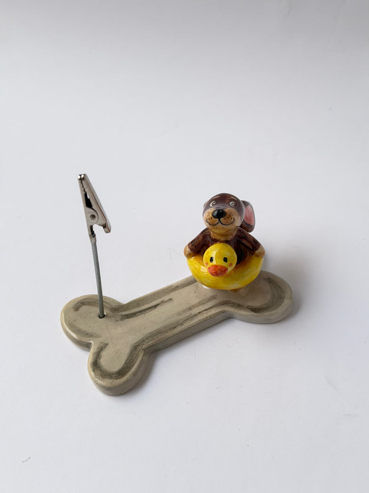 Dachshund handmade ceramic holder ( one piece)