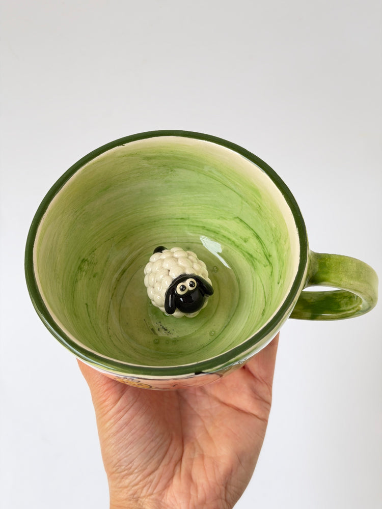 Sheep handmade ceramic mug