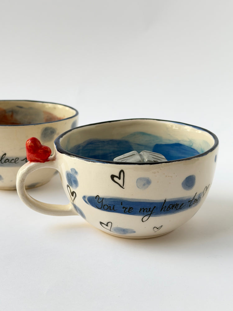 Couple handmade ceramic mugs