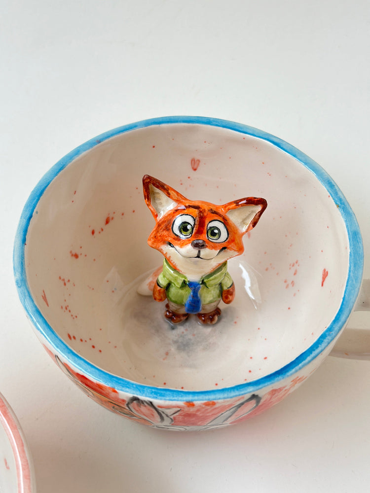 Nick and Judy handmade mugs