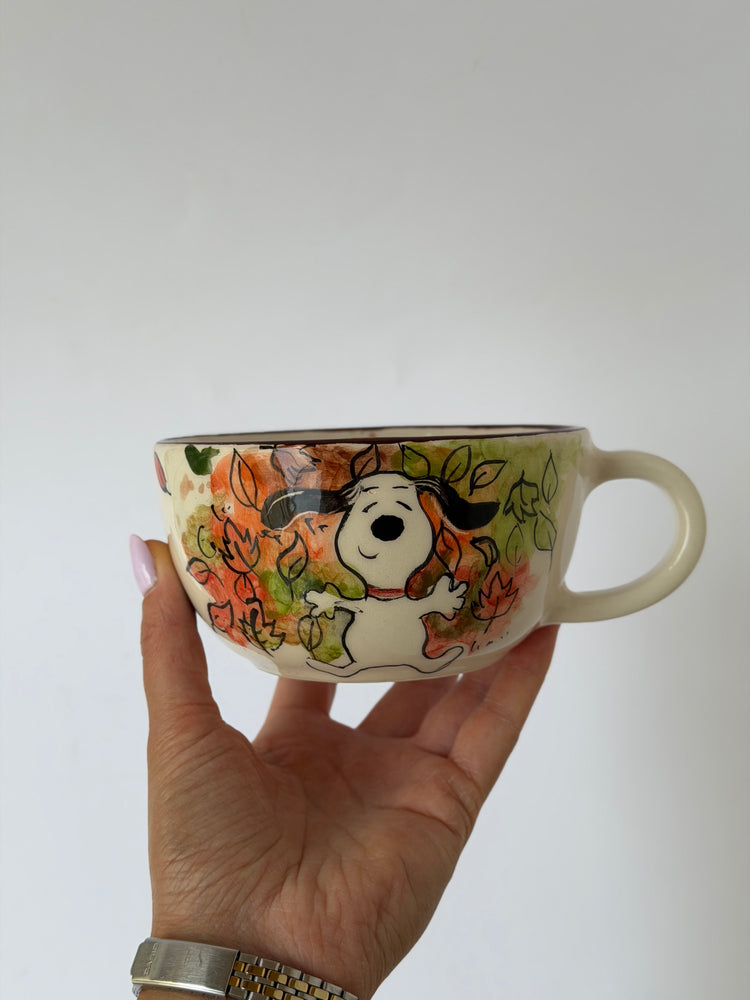 Dog handmade ceramic mug