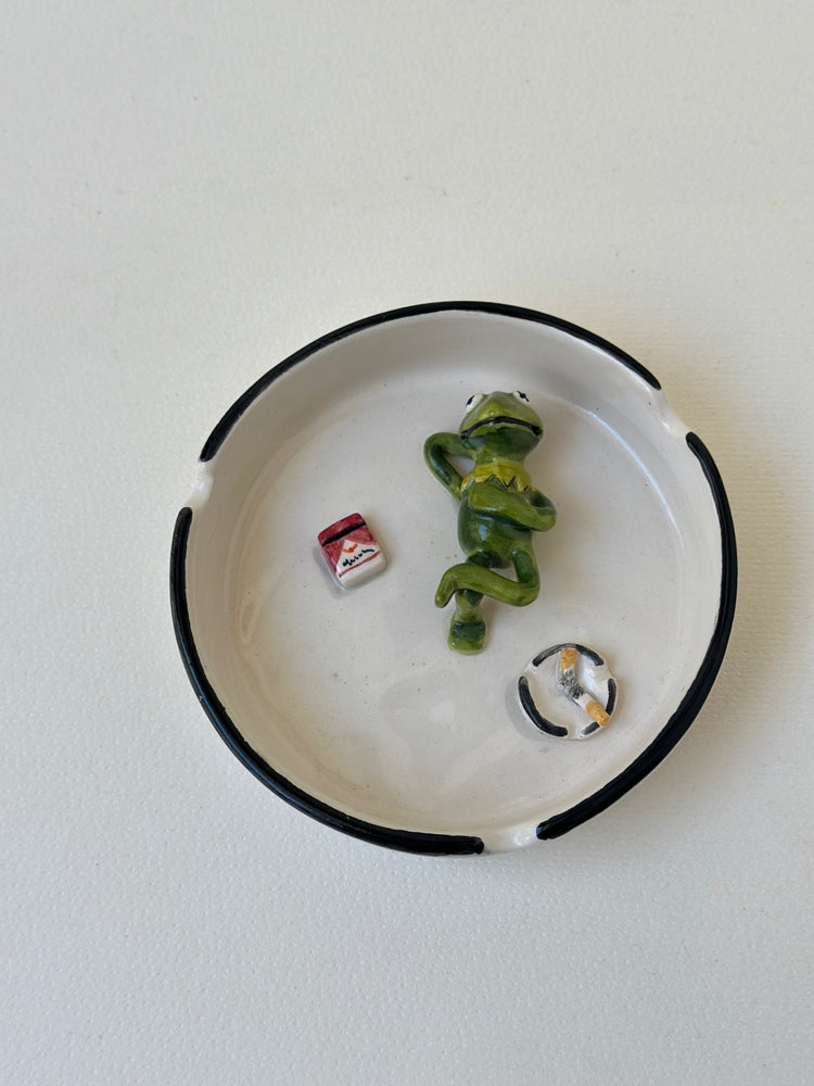 Kermit handmade ashtray