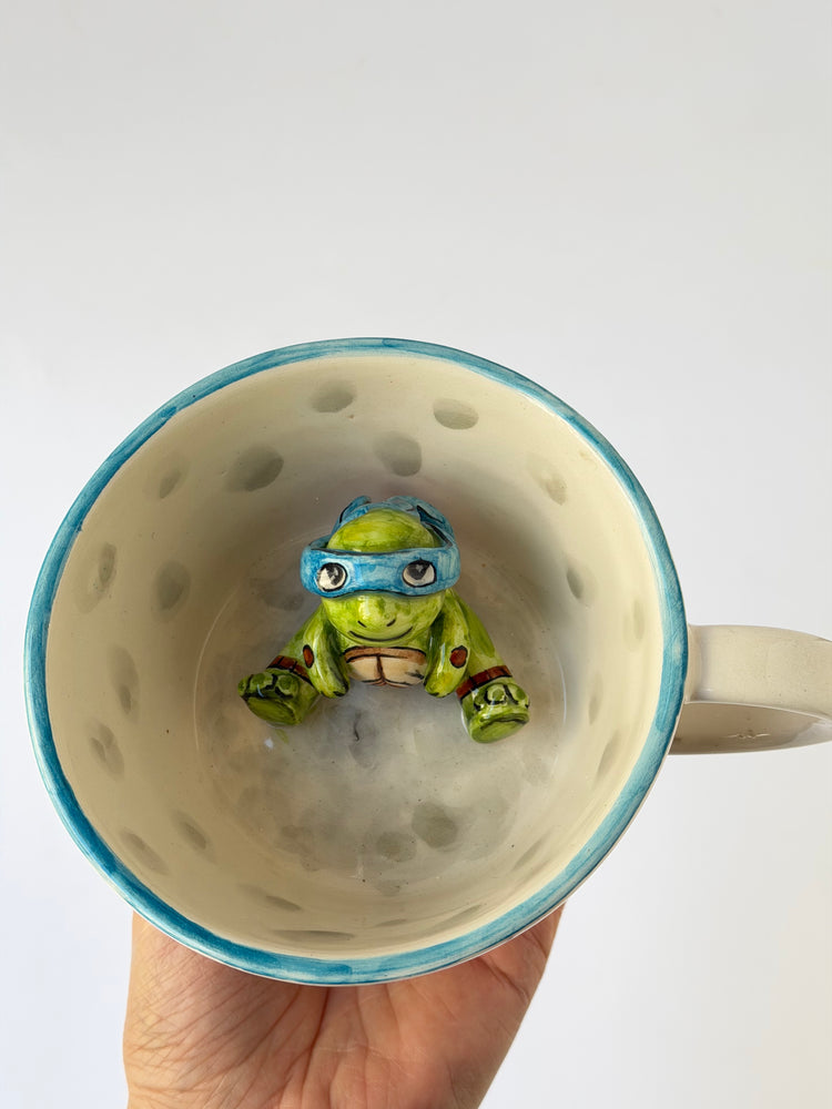 Turtle handmade ceramic mug