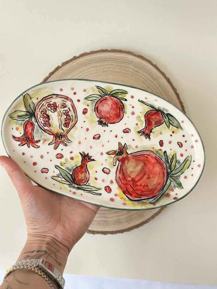 Granatte handmade plate
