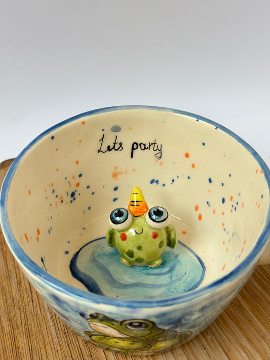 Frog handmade mug