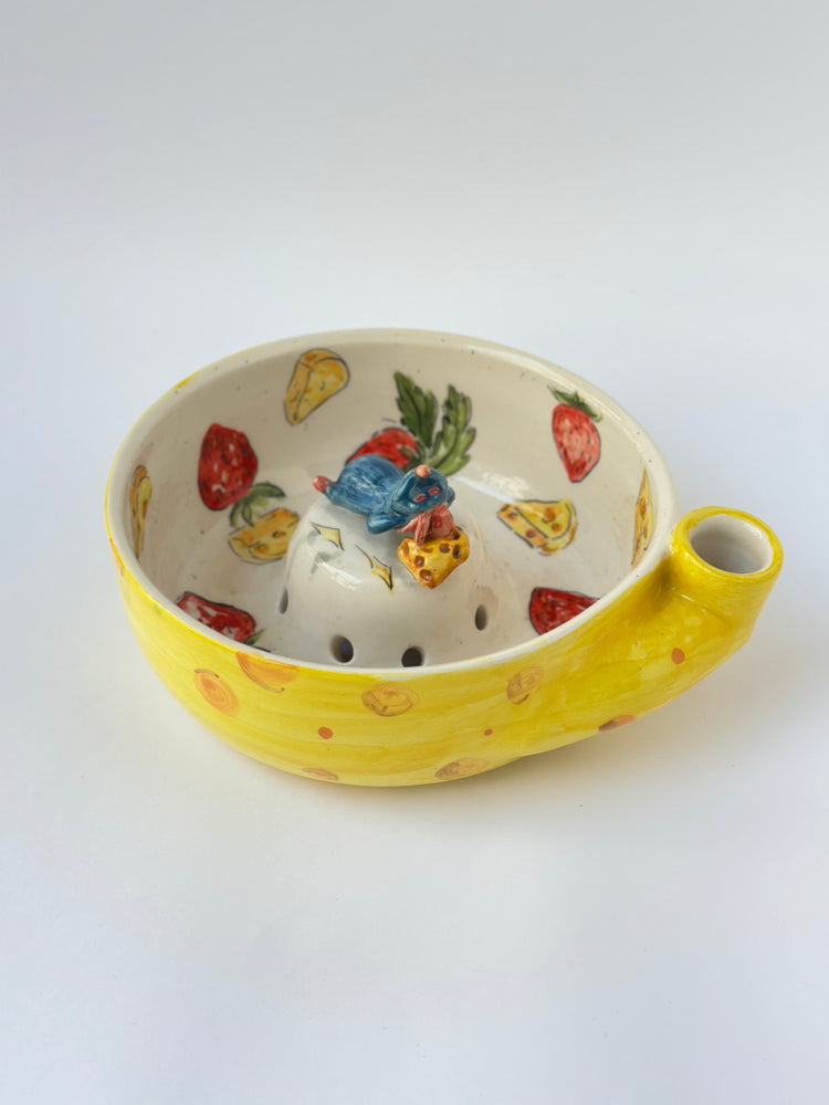 Little Chef handmade ceramic fruit washing bowl