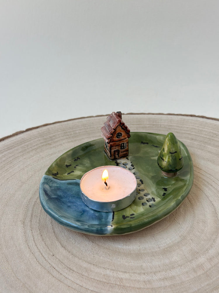 Handmade candle holder