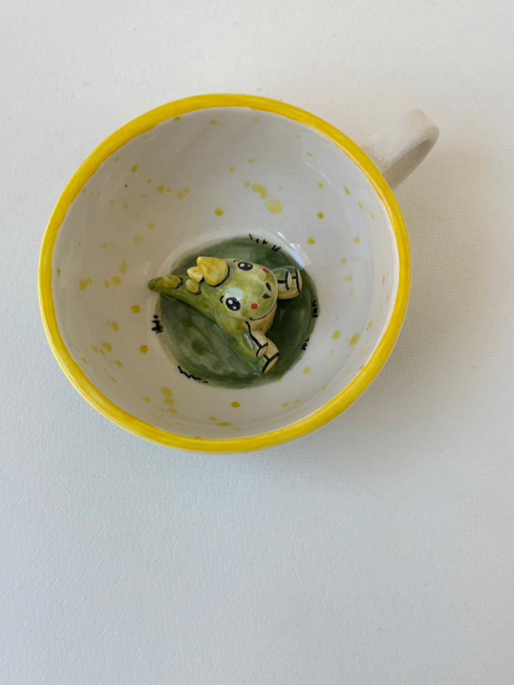 Dinosaur handmade mug