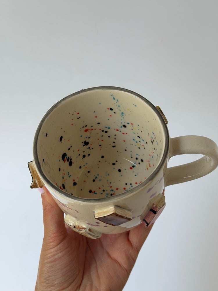 Books handmade ceramic mug