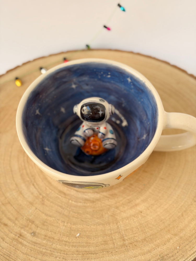 Astronaut handmade ceramic mug