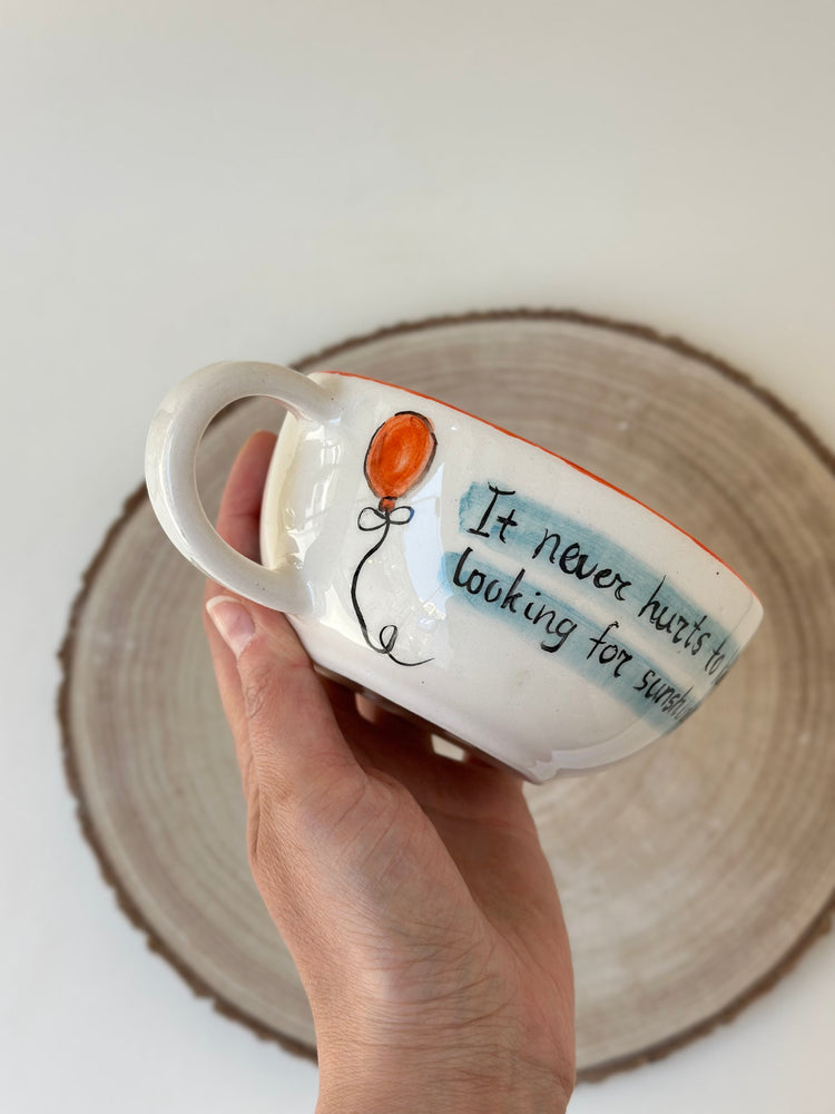 Donkey handmade mug ceramic