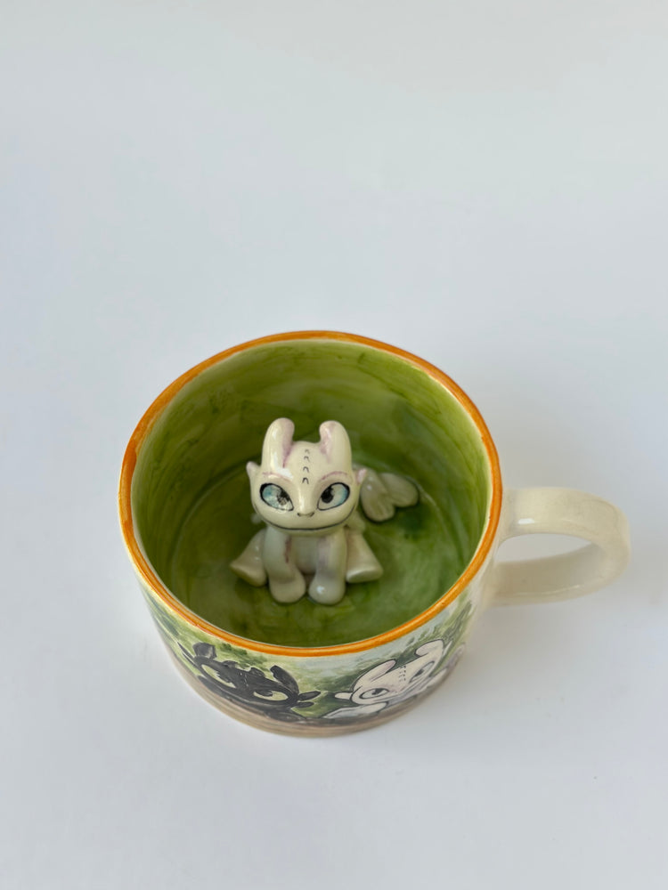 Dragon handmade ceramic mug
