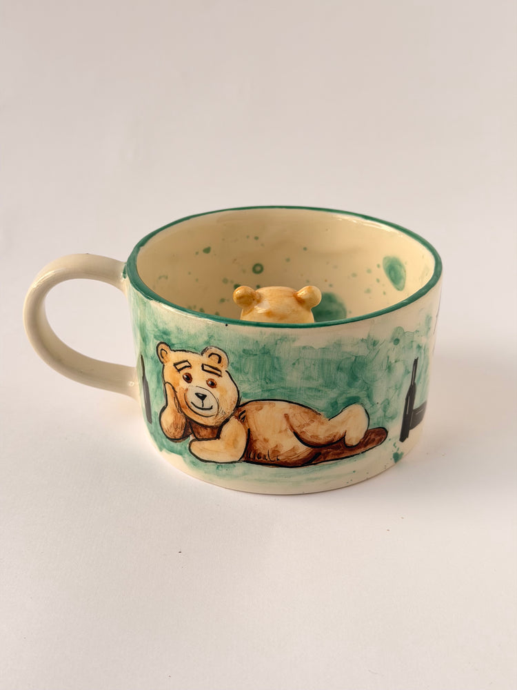 Teddy handmade ceramic mug