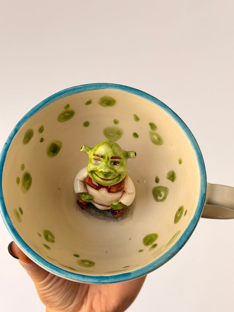 Green Giant handmade ceramic mug