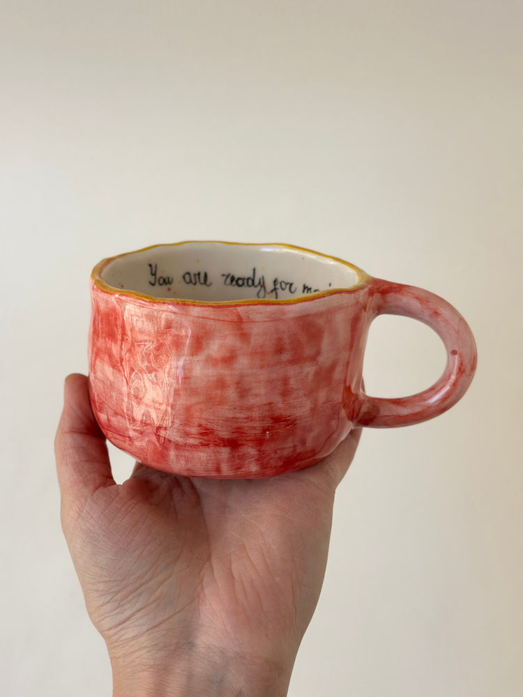 Frog handmade ceramic mug