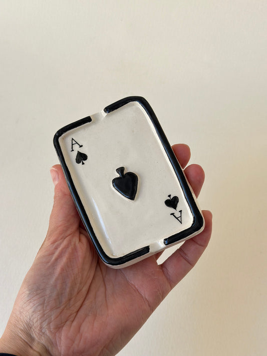 Handmade ceramic ashtray