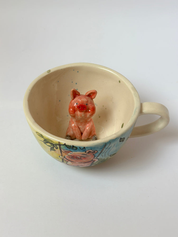 Pig handmade mug