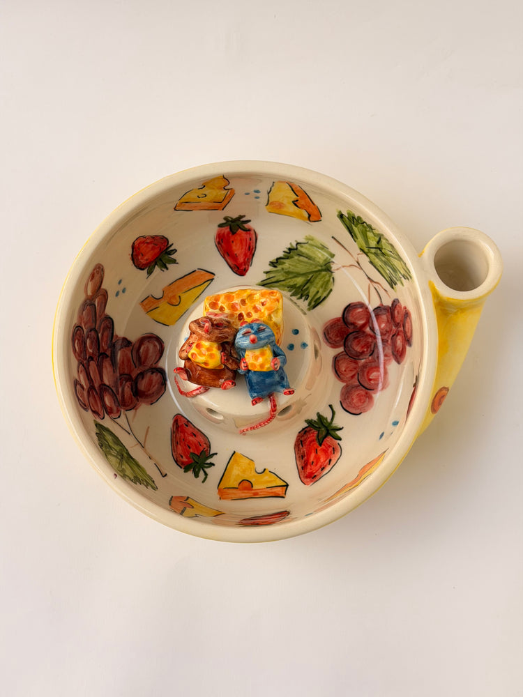 Little Chef and brother handmade ceramic washing bowl